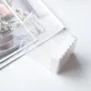 Papel de regalo 1Pc Cajas de regalo de PVC transparente Sin cinta Bandeja de papel Artesanía inferior Envoltura pequeña Caja de embalaje de vela perfumada