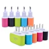 Universal 3 Ports USB Charger 3.1a US EU Plug Fast Fast Зарядка Smart Mobile Phone Chargers Home Travel Adapter для планшета Samsung Huawei