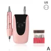 Nail Art Kits Portable Electric Drill Professional Efile Kit For Acrylic Gel Nails Manicure Pedicure Polishing Shape Tool Q8E1