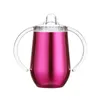 10oz Stainless Steel Sippy Cup Vacuum Coffee Mugs Double Wall Outdoor Insulated Baby Cups with handle