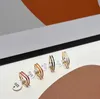 Kobiet projektantki pierścień biżuterii luksusowy kwadratowy wielokolorowy pierścienie moda Wysokiej jakości klasyczne jubilerskie liter