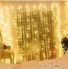 Gordijn LED String Lights 8 Modi USB Remote Control Fairy Light Wedding Kerstdecor voor thuisslaapkamer Outdoor