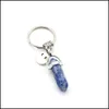 Keychains Charms Charms Natural Keychain Women Keyring Fashion Keyholder Boho Jewelry Car 8 Stlyes Drop Delivery 2021 Acces dh9pq