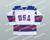 Miracle On Ice Hockey Jersey 5 Mike Ramsey 9 Neal Broten 25 Buzz Schneider 100 Cousu Team USA Hockey Jerseys2641682