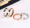 High Quality Polished Classic Band Ring Designer Women Lover Rings 3 Colors Stainless Steel Couple Rings Fashion Design Womens Jewelry