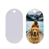 Anti-Lost Sublimation Dog Collars Keychains Nome Id Tags Gifts For Dogs Lovers Collartags para Dog Gravado Pettag Puppy Tag BBB16634