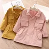 Coat 2023 Spring Autumn Fashion 3 4 5 6 7 8 10 12Years Teenagers Wind Proof Outerwear Coats Kids Slim Waist Trench For Baby Girls