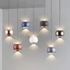 Hanglampen Moderne Creatieve Verlichting Slaapkamer Wit/Zwart/Bruin/Grijs/Blauw/Goud Kleine Kroonluchters voor Eetkamer Ophangarmatuur