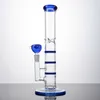 Ocean Ship Heady Glass Hookahs Colorful Bongs Triple Beecomb Perc Oil Dab Rigs Water Pipes 14mm Female Joint Straight Tube Bong With Bowl