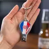 Qatar World Cup Openers Football Fans Small Gift Flag Mönster Nagel Clipper Bottle Opener Keychain JNB16635