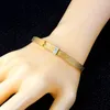 Bangle 2022 Fashion Belt Design Bracelet With Stones Stainless Steel For Woman Screw Silver Color Punk Jewelry Lady
