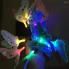 Strings Solar Power LED String Lights 12/20 Multicolor Fiber Optic Butterfly Decorative For Home Patio Garden Christmas Tree