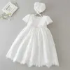 Europeiska och amerikanska utökade dop extra dopklänning Baby Party Dress Baby Girl Dress Vestidos Para Navidad de Bebes Q1223