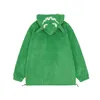 Zip up hoodie sweatshirt jacka y2k broderi brev dj￤vul horn fleece coat streetwear harajuku retro l￶s punk goth