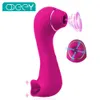 Sex Toy Electric Massagers S Masager Double Head -lägen Klitoris sugande slickande vibratorer G Spot Stimulate Vaginal Nipple Massager Blowgjob C0GG A4SA