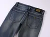 Jeans Men's 2022 High End Fashion Brand Jeans Men's Slim Leggings Elastic Autumn and Winter Small Straight Pants6ZM5