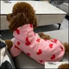 Köpek Giyim Sevimli Kalp Köpek Hoodie Sweatshirt Coat Sonbahar Kış Evcil Giysileri Kıyafet Köpek Yorkie Kostüm Chihuahua Pomeranian Clothin Dhcfb