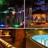 Lumières solaires Lumières extérieures LED imperméables LED CORDY LUMILES 33FT 100 LEDS Tube Light Holiday Christmas Party Home Yard Patio Road Balcon Pathway Decoration