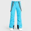 Ski -slabbuigbroek Nieuwe trend ski -vrouwen bretels en snowboarden waterdichte winddichte thermische sneeuw lopen broek FA L221025