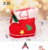 Casual Shoes Creative Christmas Boots Flocking Pencil Holder Candy Bag Kindergarten Gift Decoration Barnleksaker