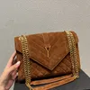 Tasarımcı Loulou omuz çantaları klasik kadın çanta cüzdan sürgülü zincir bayan messenger akşam çanta kapak crossbody paketi