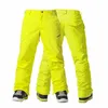 Pantalones de babero de esquí Gsou para hombres Snowboard de invierno Respirador impermeable El camuflaje espesas pantalones calientes a prueba de viento L221025