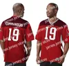 Maglie da calcio Mens SanAntonioCommanders Jersey 5 Logan Woodside 12 Marquise Williams 10 Dustin Vaughan 20 Kenneth Farrow 35 Trey Williams Alliance of