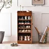 Clothing Storage Small Modern Shoe Rack Simple Organizer Cover Entrance Furniture Solid Wood Dustproof Household Meuble Livingroom HX50XG