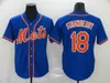 2022 novità Maglie da baseball Jacob 48 deGrom 30 Michael Conforto 18 Darryl Strawberry Jersey Top Quality cucita Grigio Bianco Blu per uomo Taglia