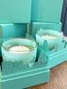 Luxury Perfume Candle Christmas Limited Edition Scented Cedar Candle Wheat Leaf pattern glass Candles Room Deodorant Durable Flavor fast ship