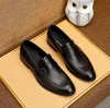 Italy famous brand dress shoes loafers men's party casual shoes gold buckle black leather shoes