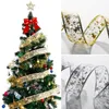 Battery Holder LED Fairy Lights Strings 1M 2M 4M 5M 10M Christmas Ribbon Bows With LED Christmas Tree Ornaments New Year Home Decor