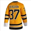 2023 Winter Classic 37 Patrice Bergeron Jersey 88 David Pastrnak 63 Brad Marchand 71 Taylor Hall 73 Charlie McAvoy Hockey Jerseys Zwart Wit Geel Gestikt