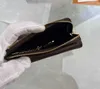 M69431 KARTA KOBIETA Kobiety oryginalne skórzane recto verso portfel mini zamek organizator portfel moneta torebka torebka