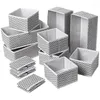 Storage Drawers 12 Pcs Set Underwear Bra Organizer Box Beige Drawer Closet Organizers Boxes For Scarfs Socks Home #