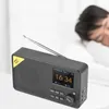 Radyo Çok Fonksiyonlu DAB Dijital Radyo LCD Saat Alarm Bluetooth uyumlu şarj edilebilir şarj edilebilir Taşınabilir FM Radyo Alıcı Ev Ofisi 221025