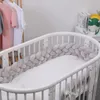 Conjuntos de cama 1M/2.2M/3M Protetor de cama de bebê para berço Travesseiro trançado grosso Conjunto de almofada para berço Decoração do quarto 221025