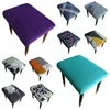 Chair Covers Square Dressing Table Stool Seat Rectangle Make Up Slipcover For Bedroom Living Room Elastic