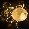 Cordes 20/50/100 LED perle fée guirlande lumineuse fil de cuivre mariage noël guirlande pour saint valentin anniversaire cadeau fête décor