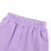 Giyim Setleri Boş Çocuk Kız Kızlar Set Üst Pantolon Spor giyim Bebek Yürümeye Başlayan Çocuklar Sade Kapüşonlu Giysiler Sıradan Pamuk Katı Takım 1-13