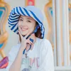 Breda randen hattar mingjiebihuo sommarsol skydd solskyddsmedel strandhatt hög kvalitet bekväm temperament kvinna andas söt söt