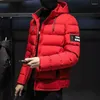 Männer Unten Männer Winter Jacke Mantel 2022 Mode Mit Kapuze Warme Herren Winddicht Parka Casual Slim Fit Jugend Mäntel Männlichen mantel Drop