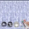 Dizeler 3M LED perde ipleri ışıklar Noel dekorasyonları usb uzak peri çelenk lambası yatak odası penceresi düğün tatil açık