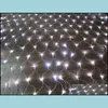 Party Decoration Led Net Lights 4 5Mx1 5M/X320Leds Meshwork Lamp String Liht Curtain Xmas Wedding Party Holiday Christmas Decoration Dh1Il