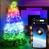 Strings Bluetooth LED Garland 20m Świąteczny Festoon Światło RGB kolorowe bajki światła sznur ozdoby drzewa domowe dekoracje roku