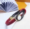 Handmade Knots Rope Bracelet Unisex Leather Bangle Classic for Man Women With Letter Luxury Bracelets High Quality Jewelry Accesso3180