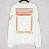 Erkek Sweatshirts Offs Beyaz Adam Tasarımcıları Kıyafetler Erkek Kadın Tasarımcı Hoodies Mektup Baskı Black Terry Kazak Palto Sweatshirt Sweatshirt kapüşonlu kazak Euro