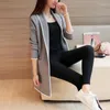 Women's Trench Coats Large Size Wild Long Sleeves Solid Color Sweater Women's Jacket 2022 Spring And Autumn Fashion Cardigan