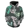 Herren Hoodies Herren Sweatshirts 2022 Cartoon Exquisite Schmetterling 3D Druck Herbst Winter Trendy Sweatshirt Männer Frauen Mode Hoodie