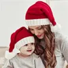 Bonnet Mignon Noël Parent-Enfant Pompon Adulte Enfant Bonnet Doux Santa Cap Fête du Nouvel An